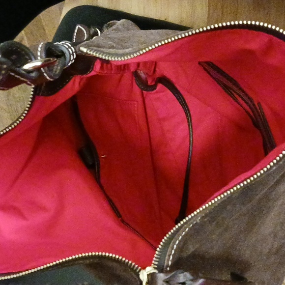 Dooney and Bourke suede Dillen hobo - Picture 4 of 8